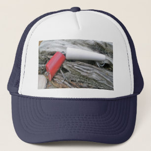 Vintage Lure Fishmaster Jerry's Jointed Items Trucker Hat
