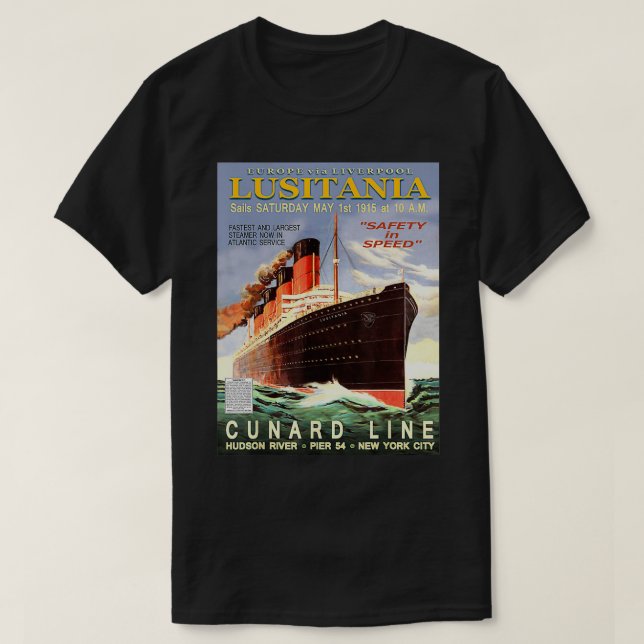 Vintage Lusitania  T-Shirt (Design Front)