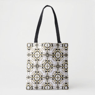 Vintage Luxe Tile Tote Bag