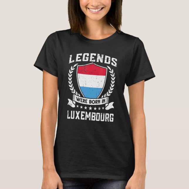 Vintage Luxembourgish Flag T-Shirt (Front)