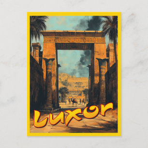 Vintage Luxor - Timeless Egyptian Elegance Postcard