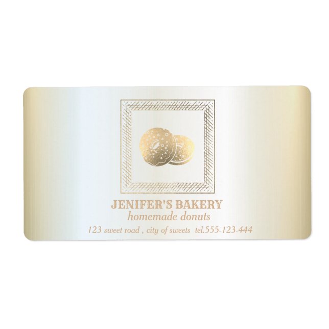 Vintage luxury gold Homemade donuts and sweets (Front)