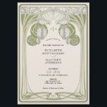 Vintage Mackintosh Trees in Bloom Sage Green Flyer<br><div class="desc">Embrace love's eternal growth with our vintage wedding invitation, inspired by the legendary Scottish architect, Charles Rennie Mackintosh. The card features two abstract Trees in Bloom surrounding the wedding details, symbolising the intertwining lives of the couple and the roots that grow deeper with time. Mackintosh's distinctive style adds an elegant...</div>
