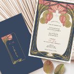 Vintage Mackintosh Trees in Bloom Wedding Invitation<br><div class="desc">Embrace love's eternal growth with our vintage wedding invitation, inspired by the legendary Scottish architect, Charles Rennie Mackintosh. The card features two abstract Trees in Bloom surrounding the wedding details, symbolising the intertwining lives of the couple and the roots that grow deeper with time. Mackintosh's distinctive style adds an elegant...</div>
