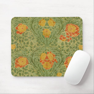 Vintage Mackmurdo Rose and Leaf Floral Art Mouse Mat