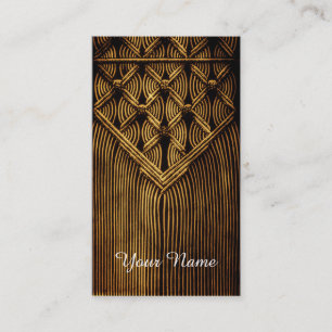 vintage Macramé look Business Card