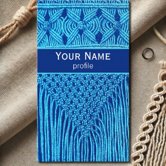vintage Macramé look no3 Business Card