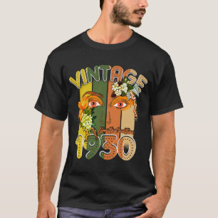 Vintage Made In 1930 93th Birthday 93 Yrs Old Retr T-Shirt