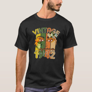 Vintage Made In 1942 81Th Birthday 81 Yrs Old Retr T-Shirt