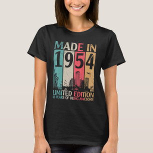 Vintage Made In 1954 Ltd Edition 68 Years Of Being T-Shirt