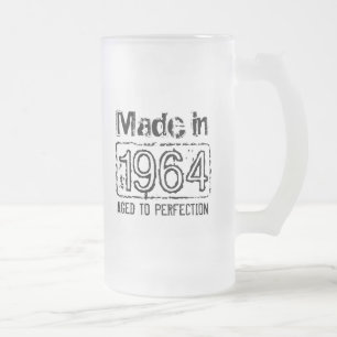 Vintage Made in 1964 Aged to perfection beer mug
