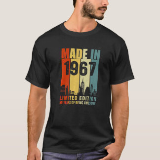 Vintage Made In 1967  55 Years Being Awesome T-Shirt
