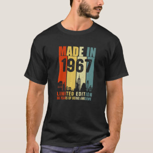 Vintage Made In 1967 55 Years Being Awesome T-Shirt