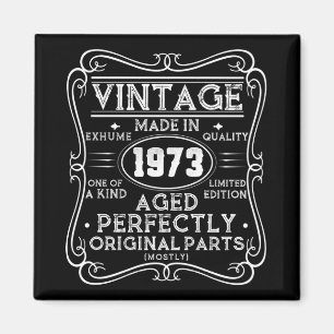Vintage Made In 1973 Retro Classic Magnet