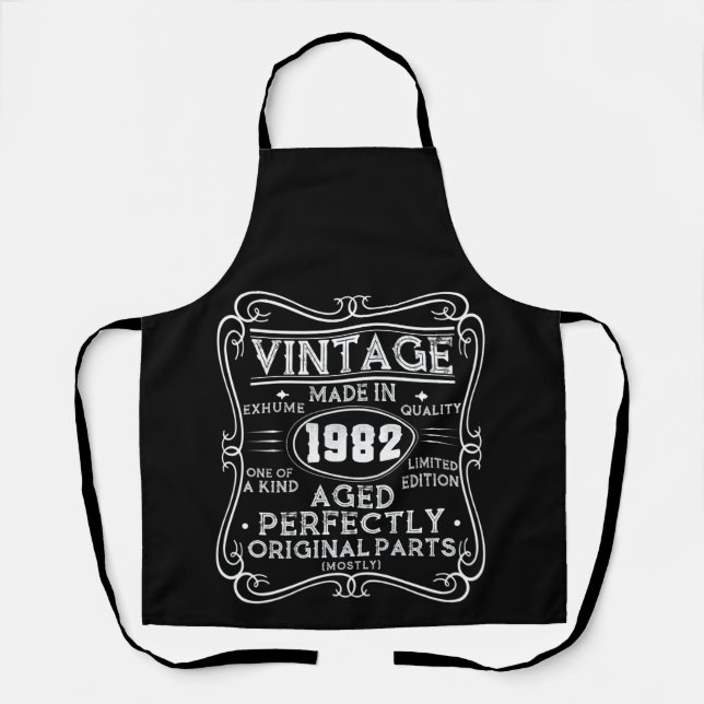 Vintage Made In 1982 Retro Classic Apron (Front)