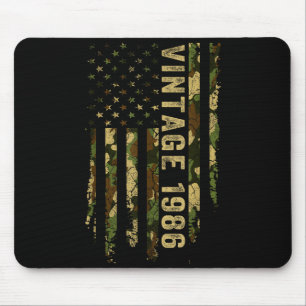 Vintage Made In 1986 American Flag 40th Birthday G Mouse Mat