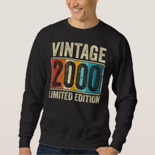 Vintage Made In 2000 23 Year Old Gifts Retro 23th Sweatshirt
