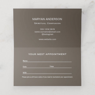 Vintage Madonna and Child with Silver Frame Appointment Card