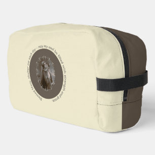 Vintage Madonna and Child with Silver Frame Dopp Kit