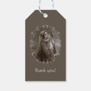 Vintage Madonna and Child with Silver Frame Gift Tags