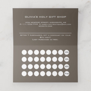 Vintage Madonna and Child with Silver Frame Loyalty Card