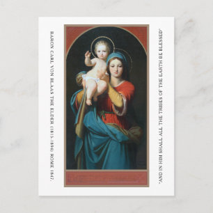 VINTAGE MADONNA AND CHRIST CHILD POSTCARD
