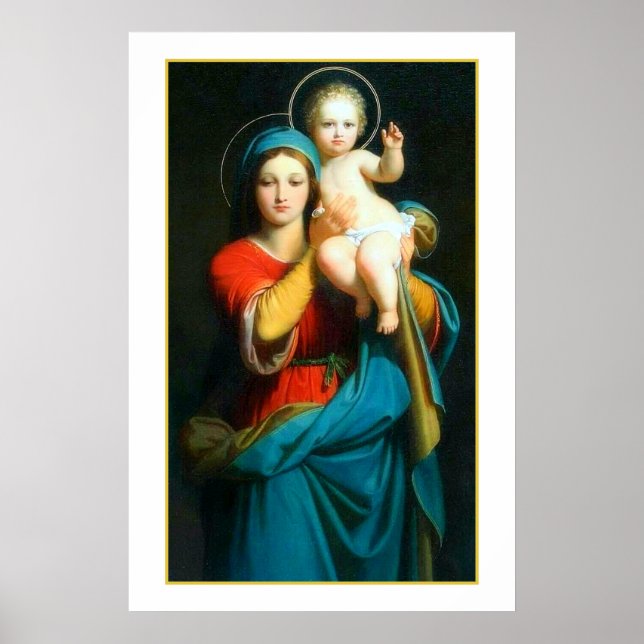 VINTAGE MADONNA AND CHRIST CHILD POSTER (Front)