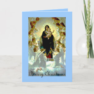 Vintage Madonna Christmas Card