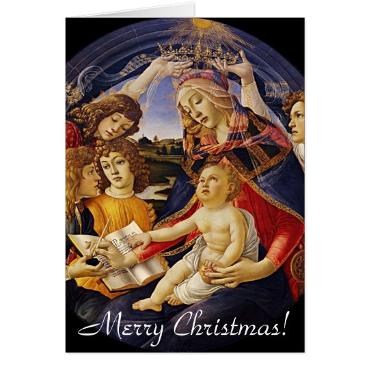 Vintage Madonna Christmas Greeting Card