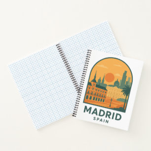 Vintage Madrid Spain Travel – Retro City Notebook