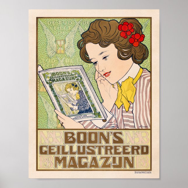 Vintage Magazine Ad by Caspel Poster (Front)