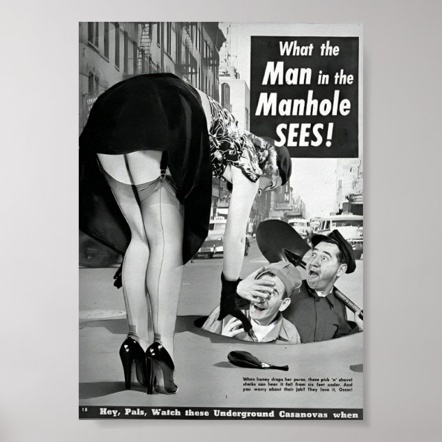 Vintage Magazine Comical Advertisement  Poster (Front)