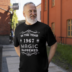 Vintage Magic Birthday Custom Year  T-Shirt