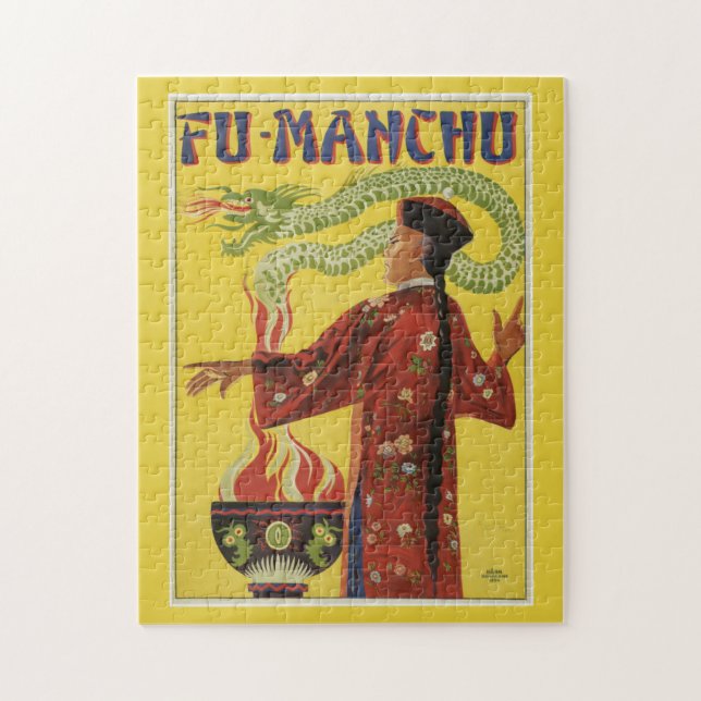 Vintage Magic Fu Manchu Magician Jigsaw Puzzle (Vertical)