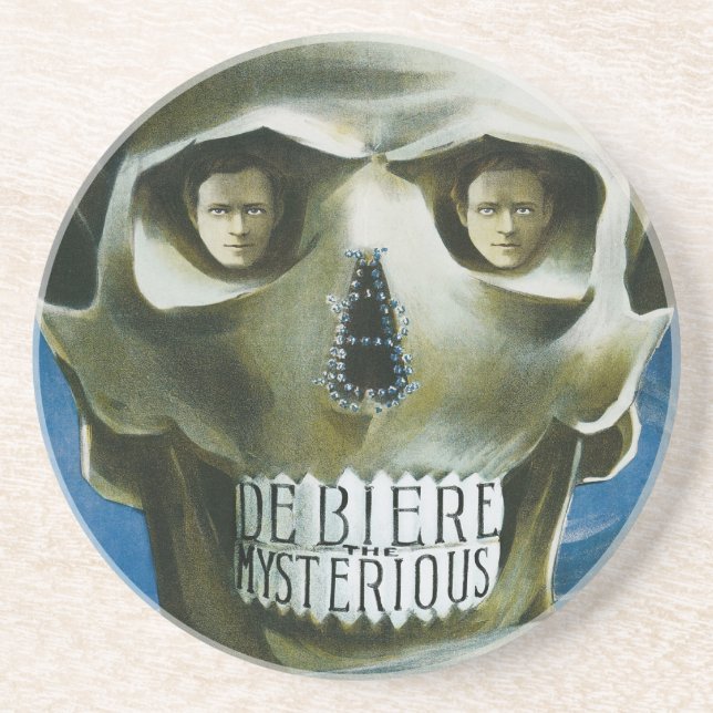 Vintage Magic Poster, De Biere the Mysterious Coaster (Front)