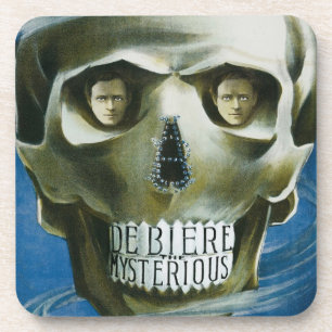 Vintage Magic Poster, De Biere the Mysterious Coaster