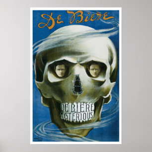 Vintage Magic Poster, De Biere the Mysterious Poster