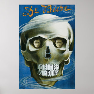 Vintage Magic Poster, De Biere the Mysterious Poster