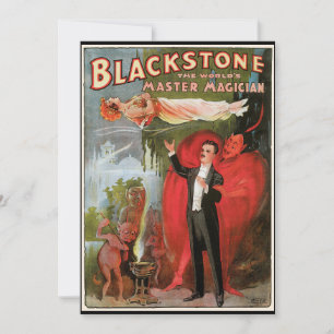 Vintage Magic Poster, Great Blackstone Magician
