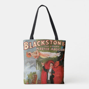 Vintage Magic Poster, Great Blackstone Magician Tote Bag