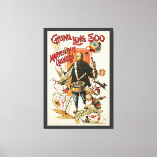 Vintage Magic Poster, Magician Chung Ling Soo Canvas Print