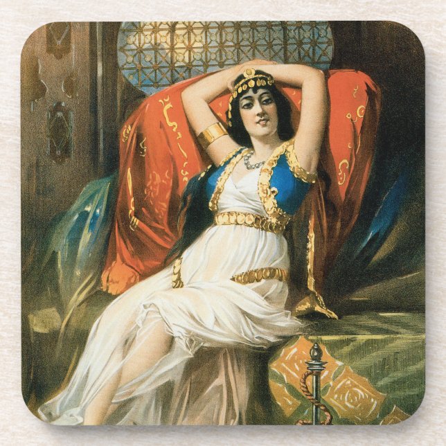 Vintage Magic Poster, Magician Frederick Bancroft Coaster (Front)