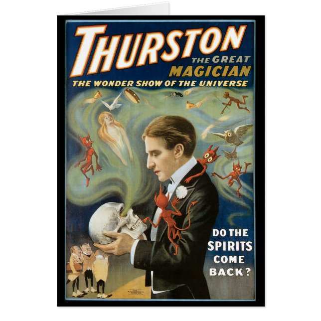 Vintage Magic Poster, Thurston, The Great Magician (Front)