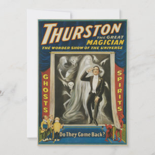 Vintage Magic Poster, Thurston, The Great Magician