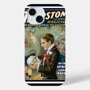 Vintage Magic Poster, Thurston, The Great Magician iPhone 15 Case