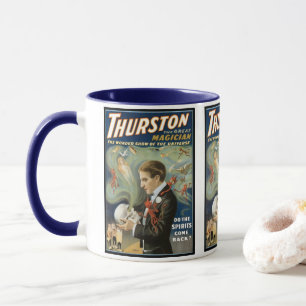 Vintage Magic Poster, Thurston, The Great Magician Mug