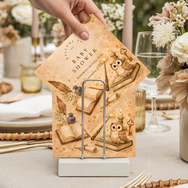 Vintage Magic Potion Baby Shower Napkin (Creator Uploaded)