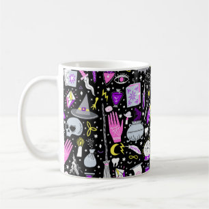 vintage magic witch seamless pattern. Witchcraft b Coffee Mug