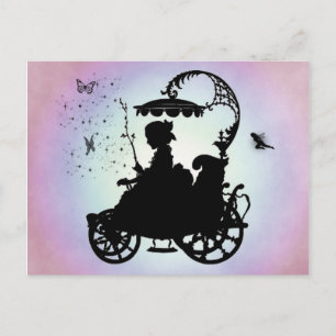 Vintage Magical Carriage Postcard