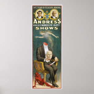Vintage Magician, Andress Poster